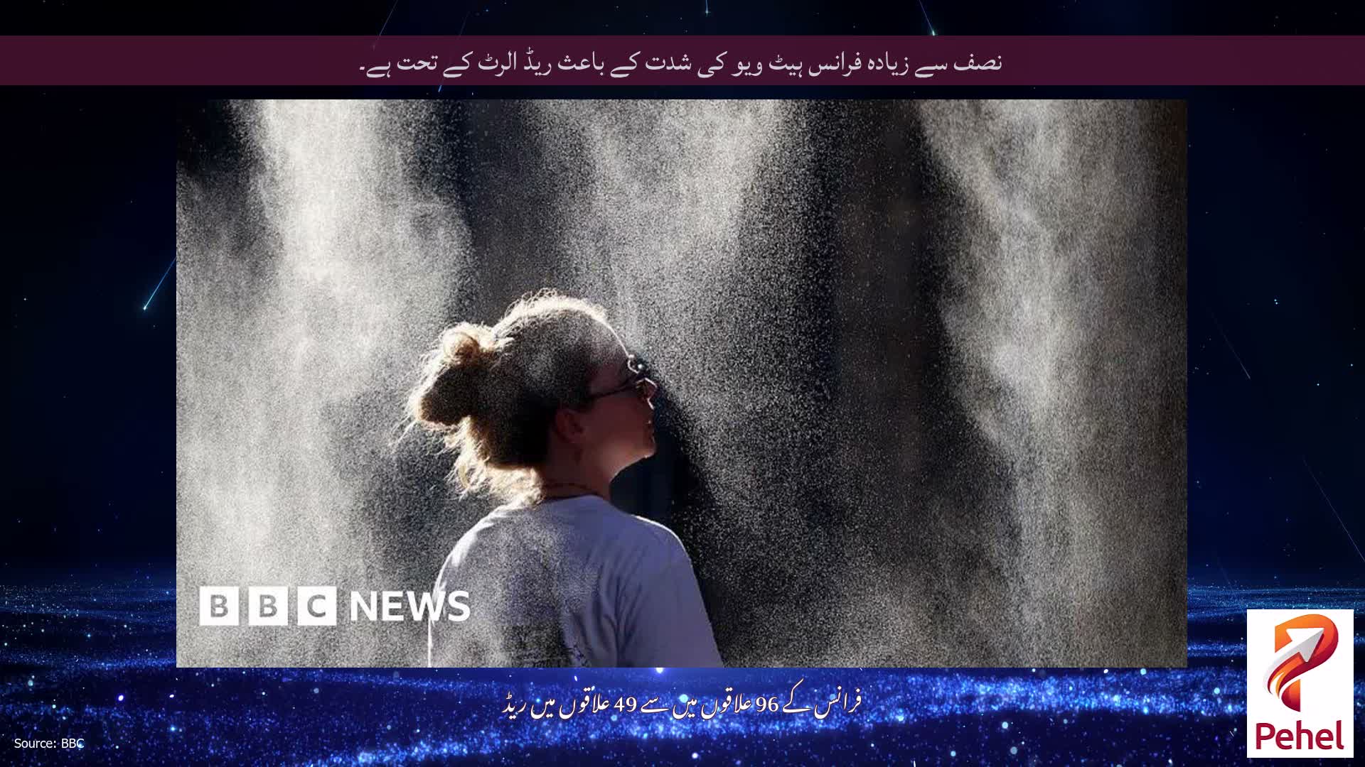نصف سے زیادہ فرانس ہیٹ ویو کی شدت کے باعث ریڈ الرٹ کے تحت ہے۔