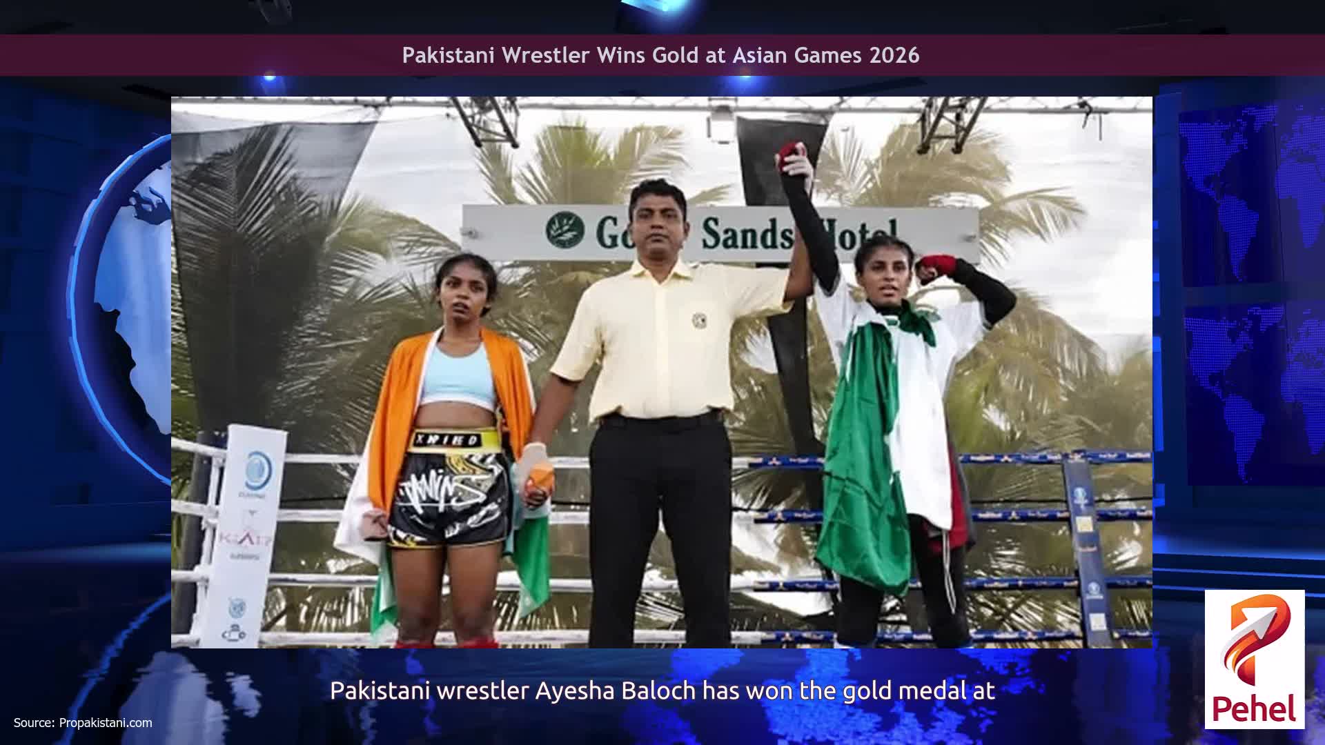 Pakistani Wrestler Wins Gold at Asian Games 2026