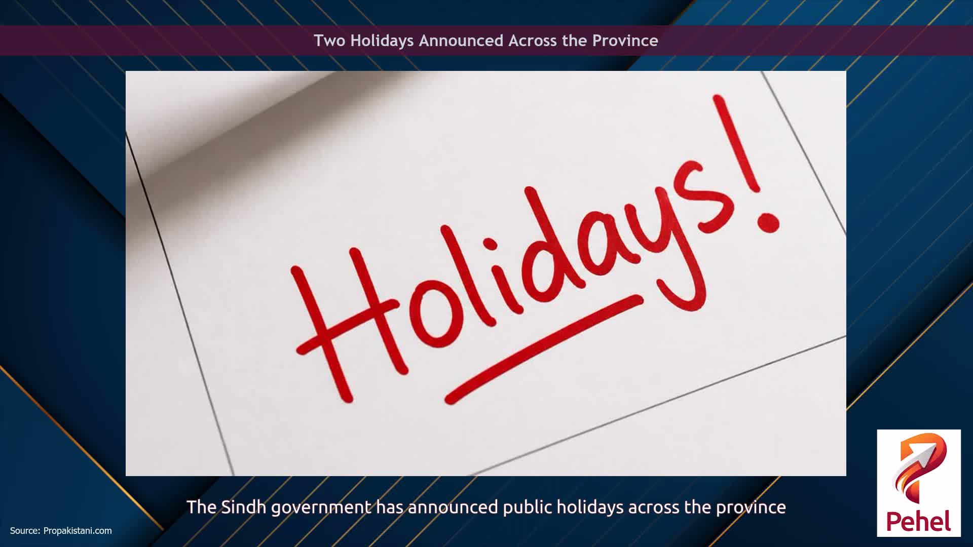 Two Holidays Announced Across the Province