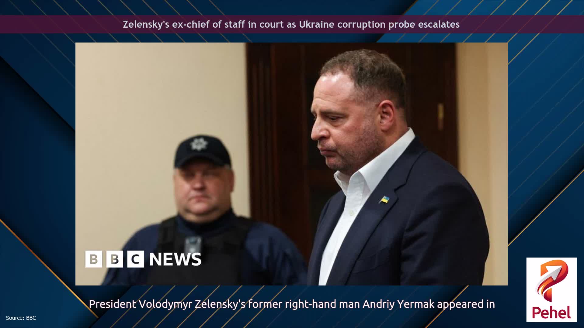 Zelensky's ex-chief of staff in court as Ukraine corruption probe escalates