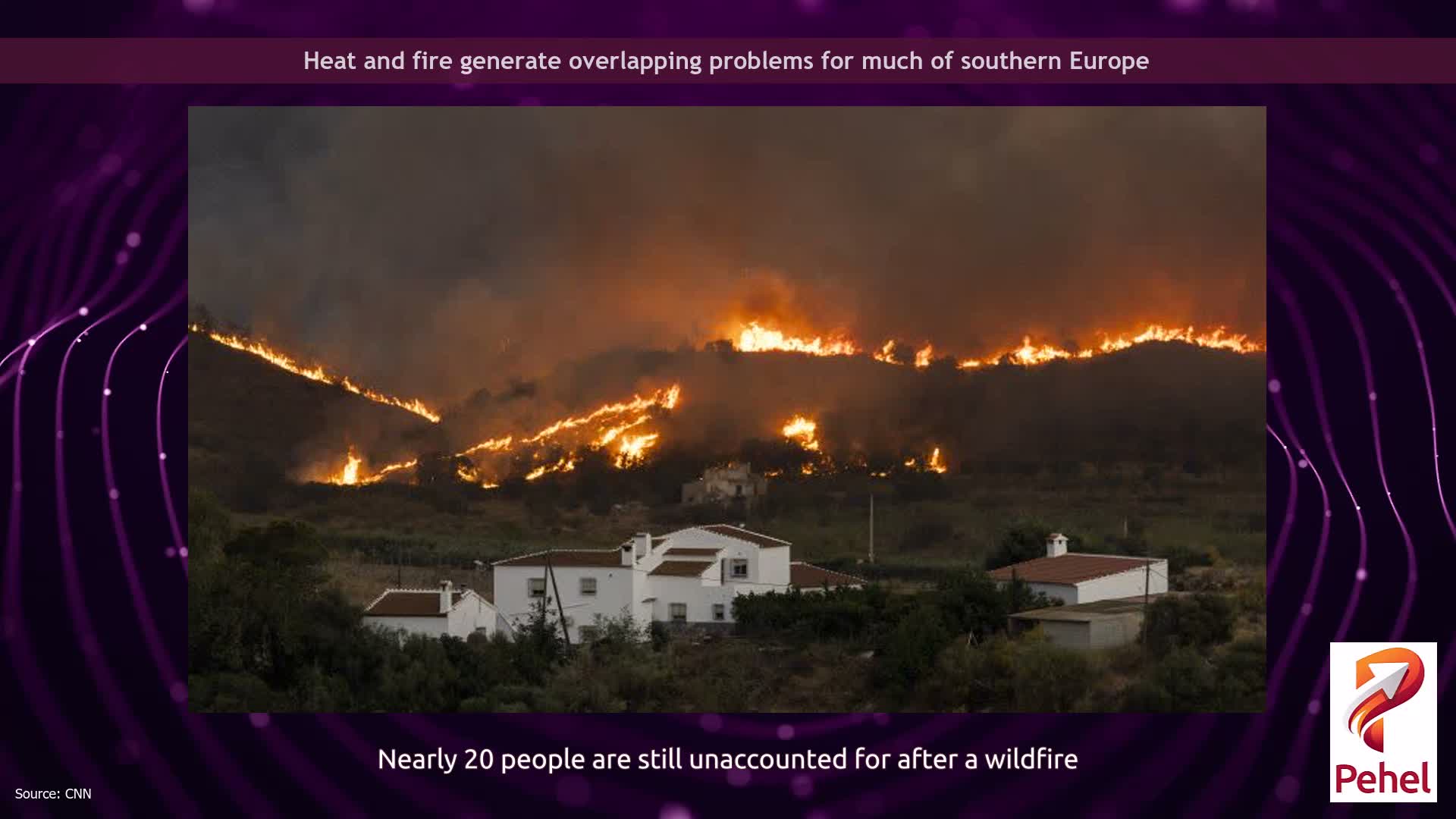 Heat and fire generate overlapping problems for much of southern Europe