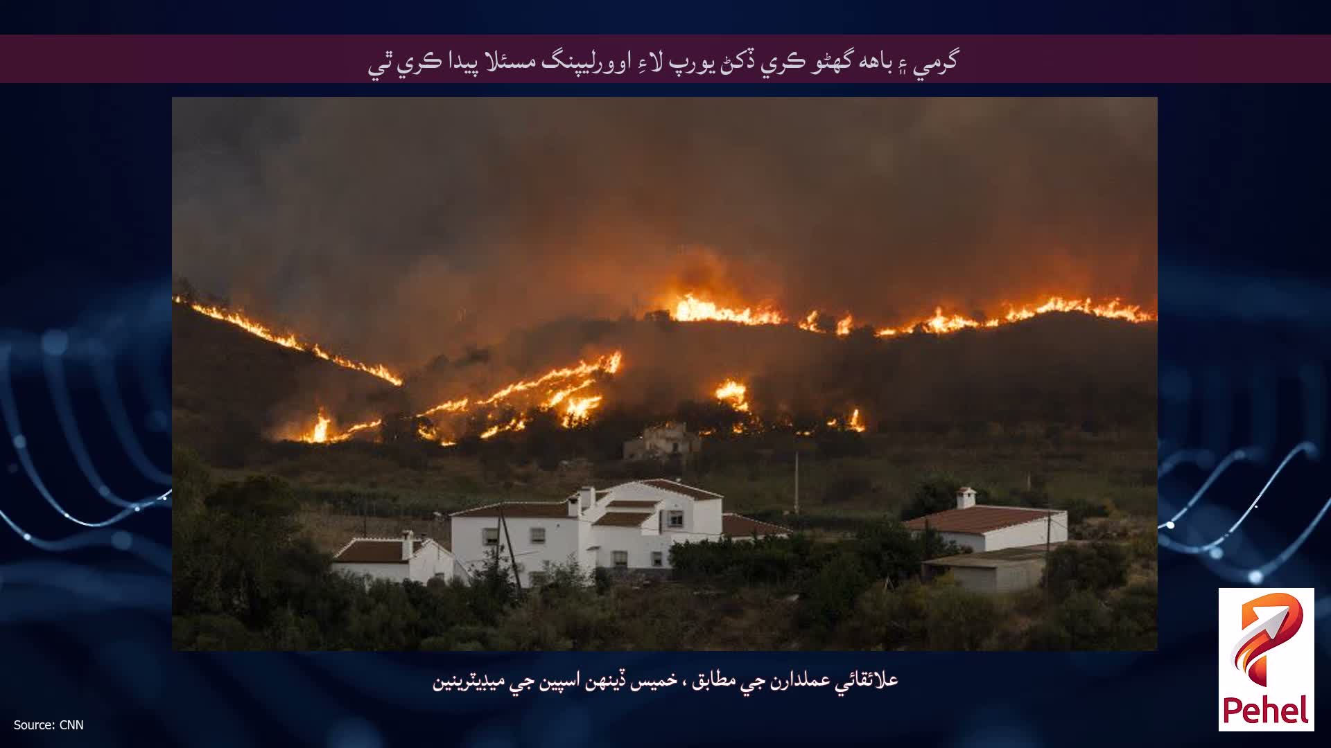 گرمي ۽ باهه گهڻو ڪري ڏکڻ يورپ لاءِ اوورليپنگ مسئلا پيدا ڪري ٿي