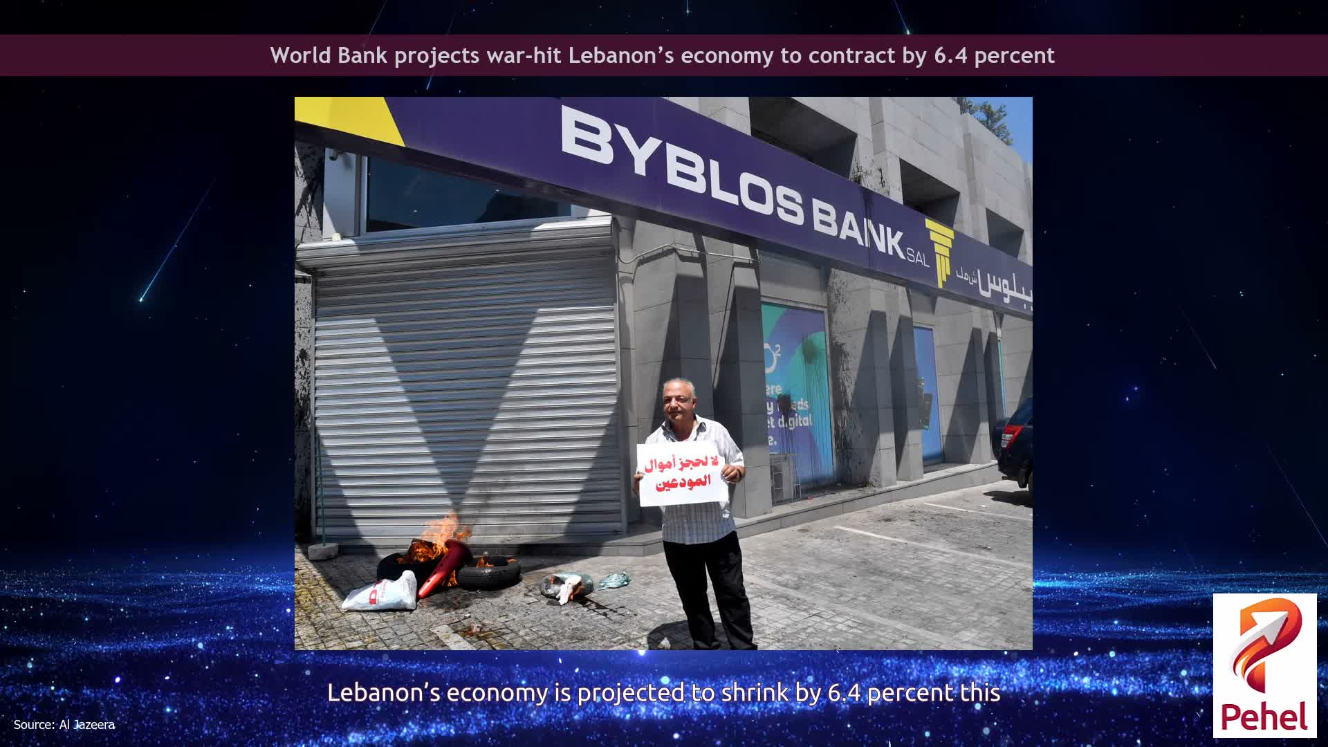 World Bank projects war-hit Lebanon’s economy to contract by 6.4 percent