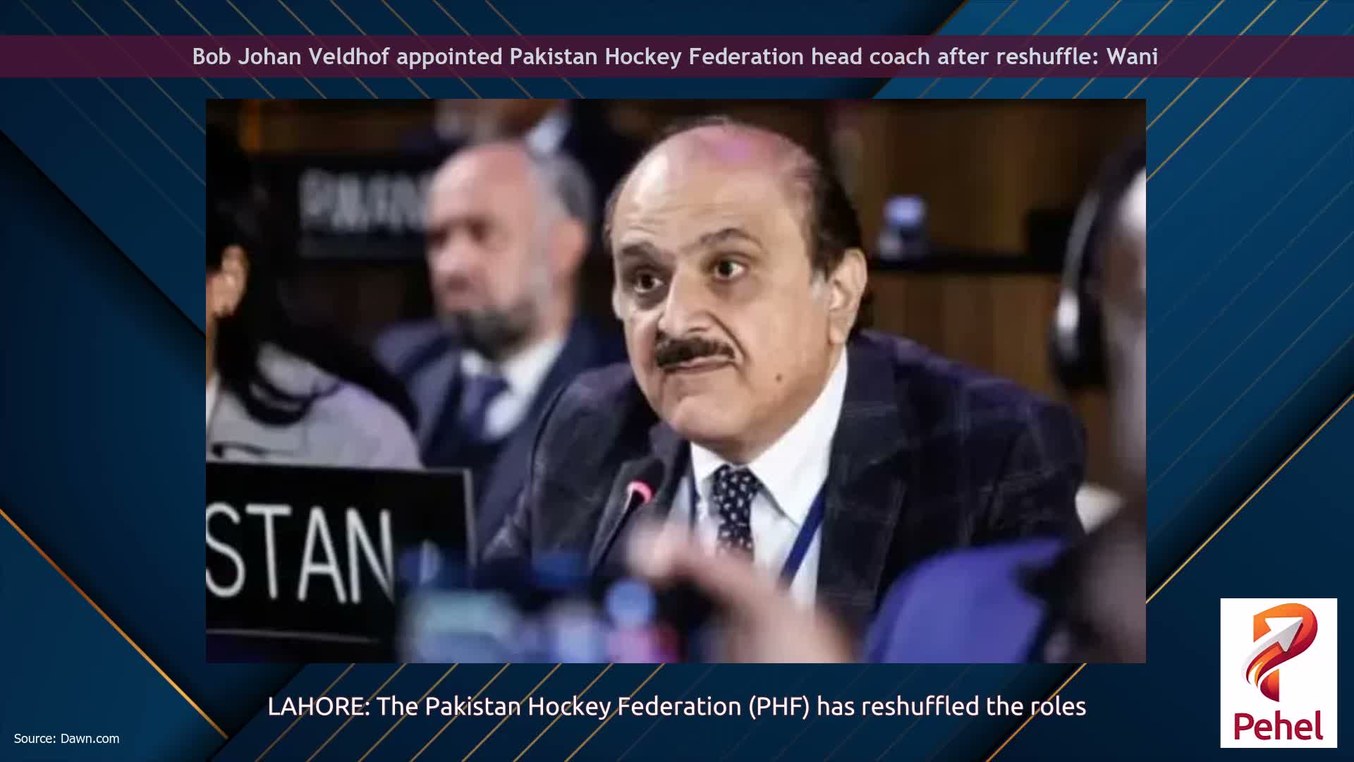 Bob Johan Veldhof appointed Pakistan Hockey Federation head coach after reshuffle: Wani