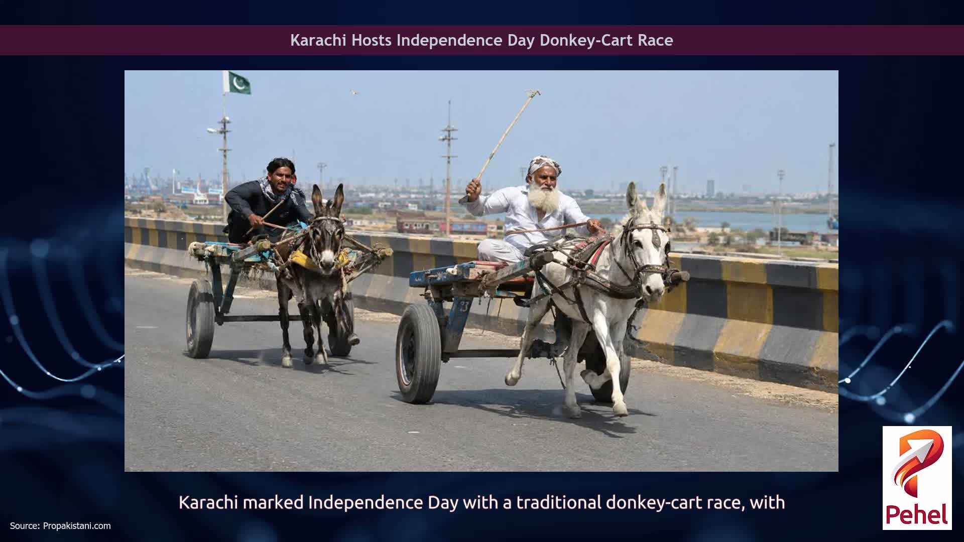 Karachi Hosts Independence Day Donkey-Cart Race