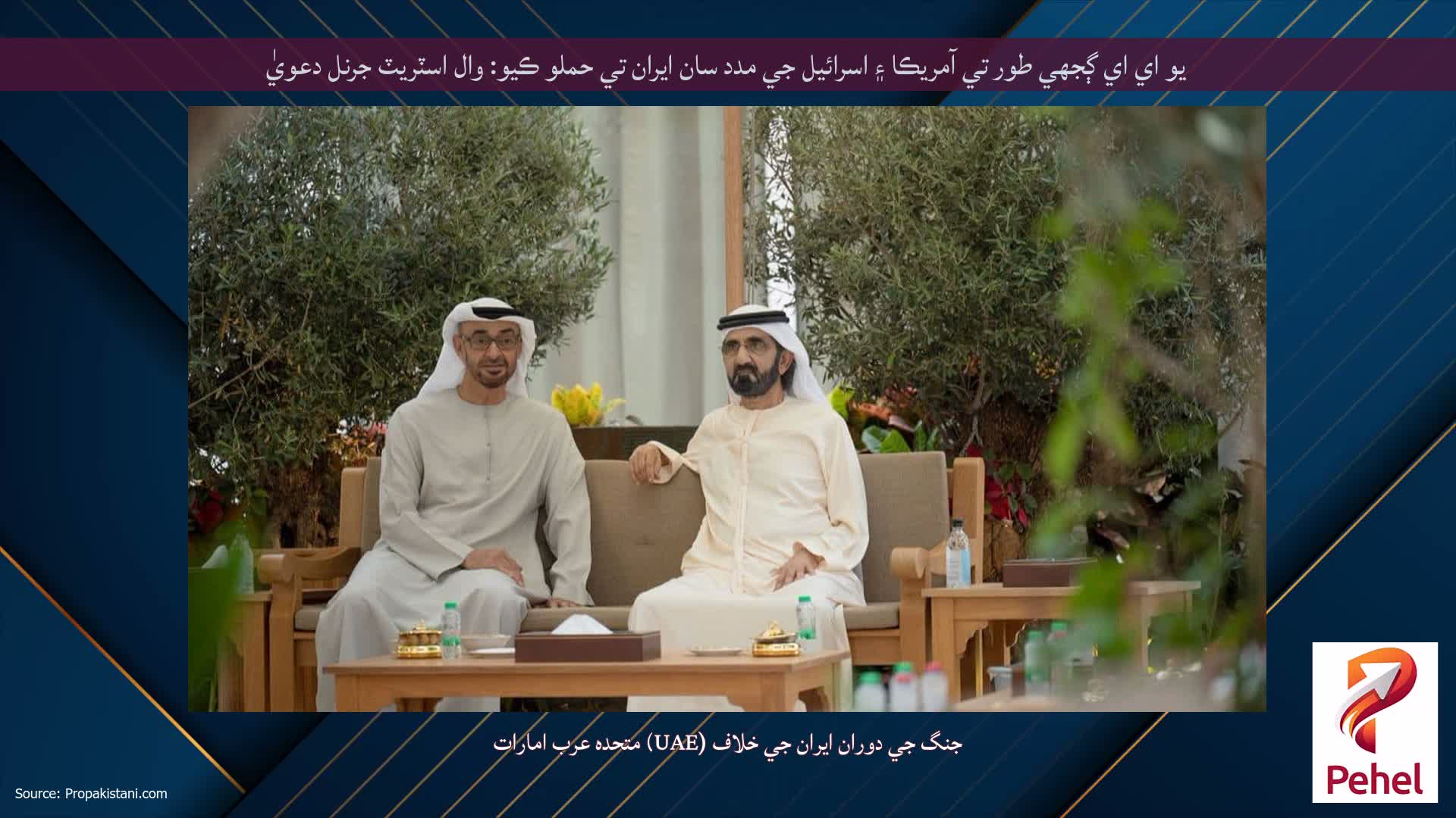 يو اي اي ڳجهي طور تي آمريڪا ۽ اسرائيل جي مدد سان ايران تي حملو ڪيو: وال اسٽريٽ جرنل دعويٰ