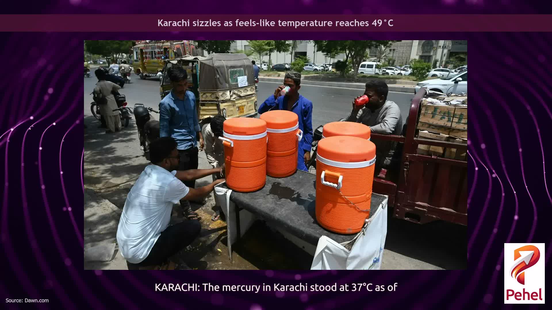 Karachi sizzles as feels-like temperature reaches 49°C
