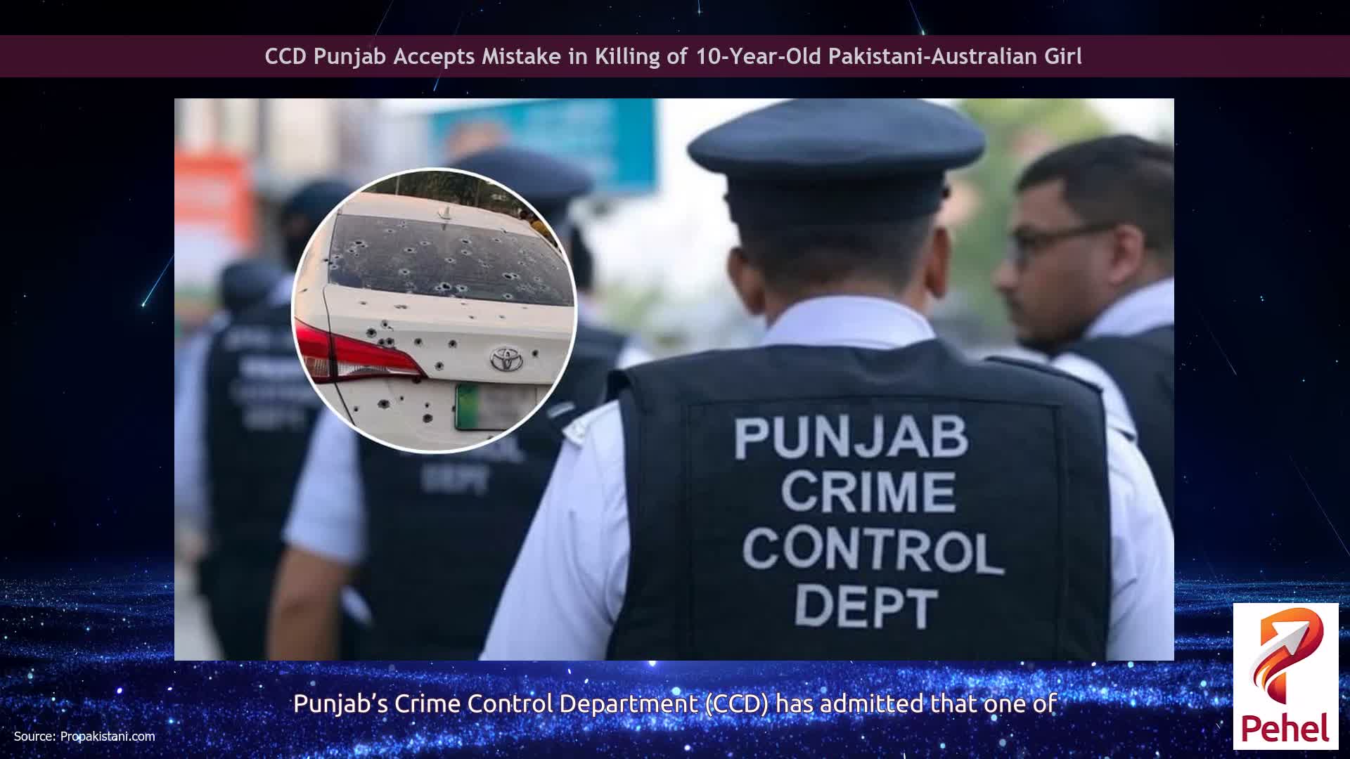 CCD Punjab Accepts Mistake in Killing of 10-Year-Old Pakistani-Australian Girl