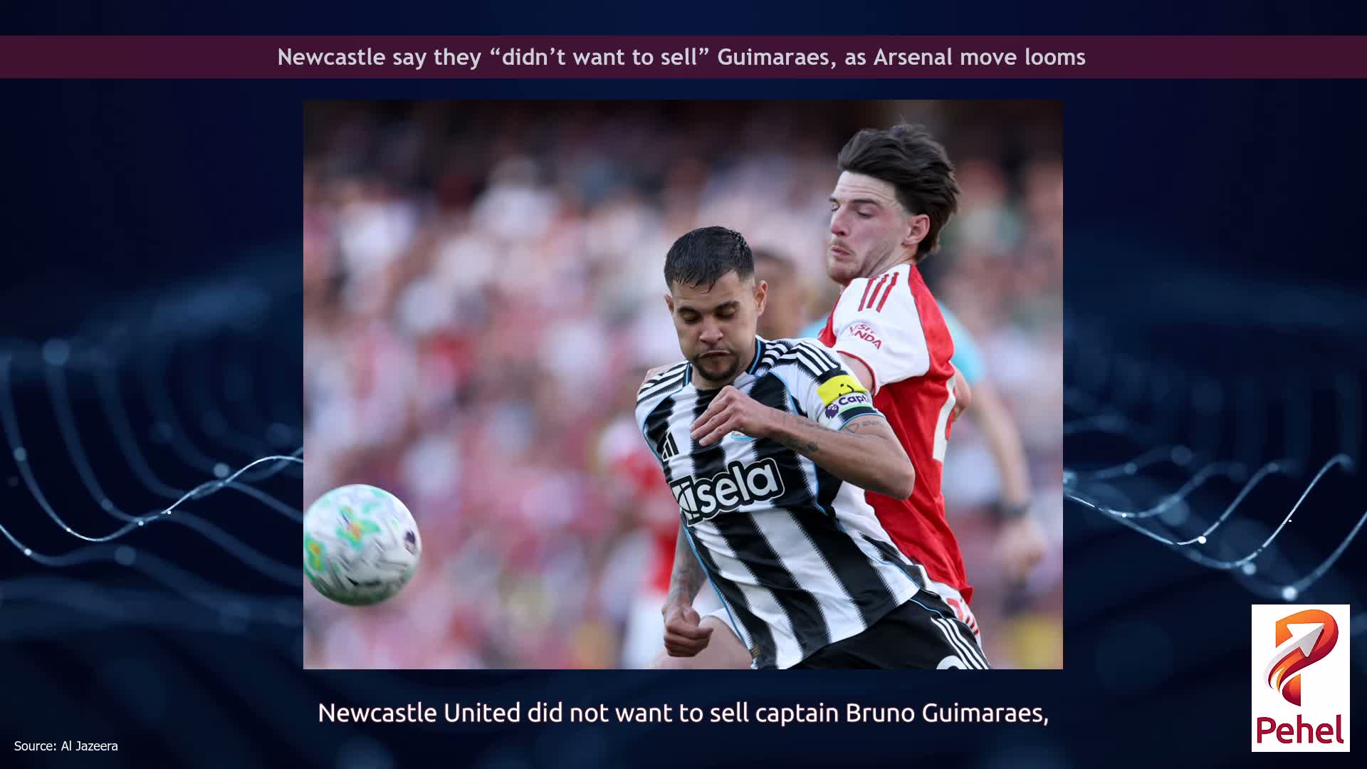 Newcastle say they “didn’t want to sell” Guimaraes, as Arsenal move looms