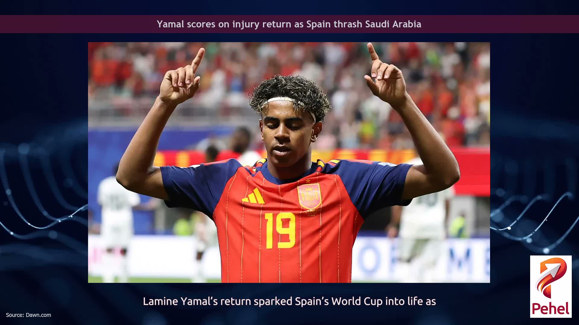 Yamal scores on injury return as Spain thrash Saudi Arabia