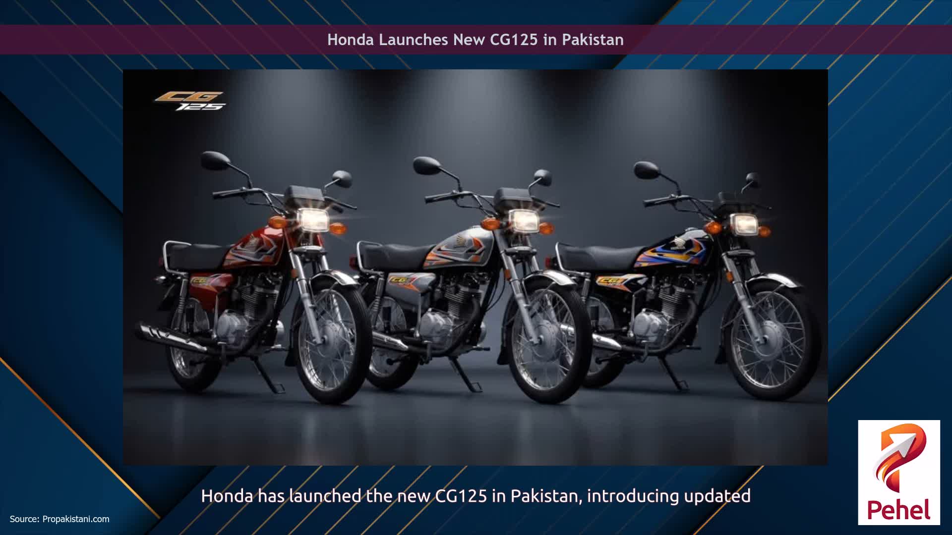 Honda Launches New CG125 in Pakistan