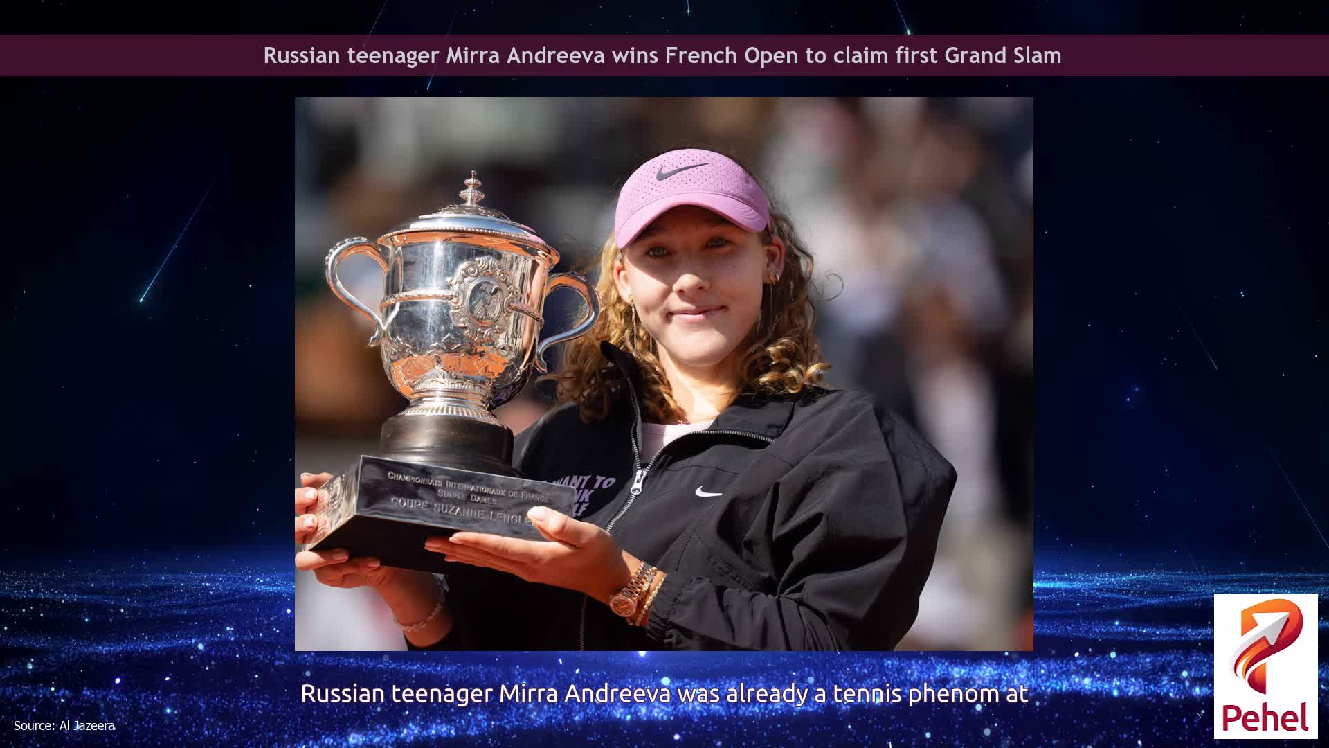 Russian teenager Mirra Andreeva wins French Open to claim first Grand Slam