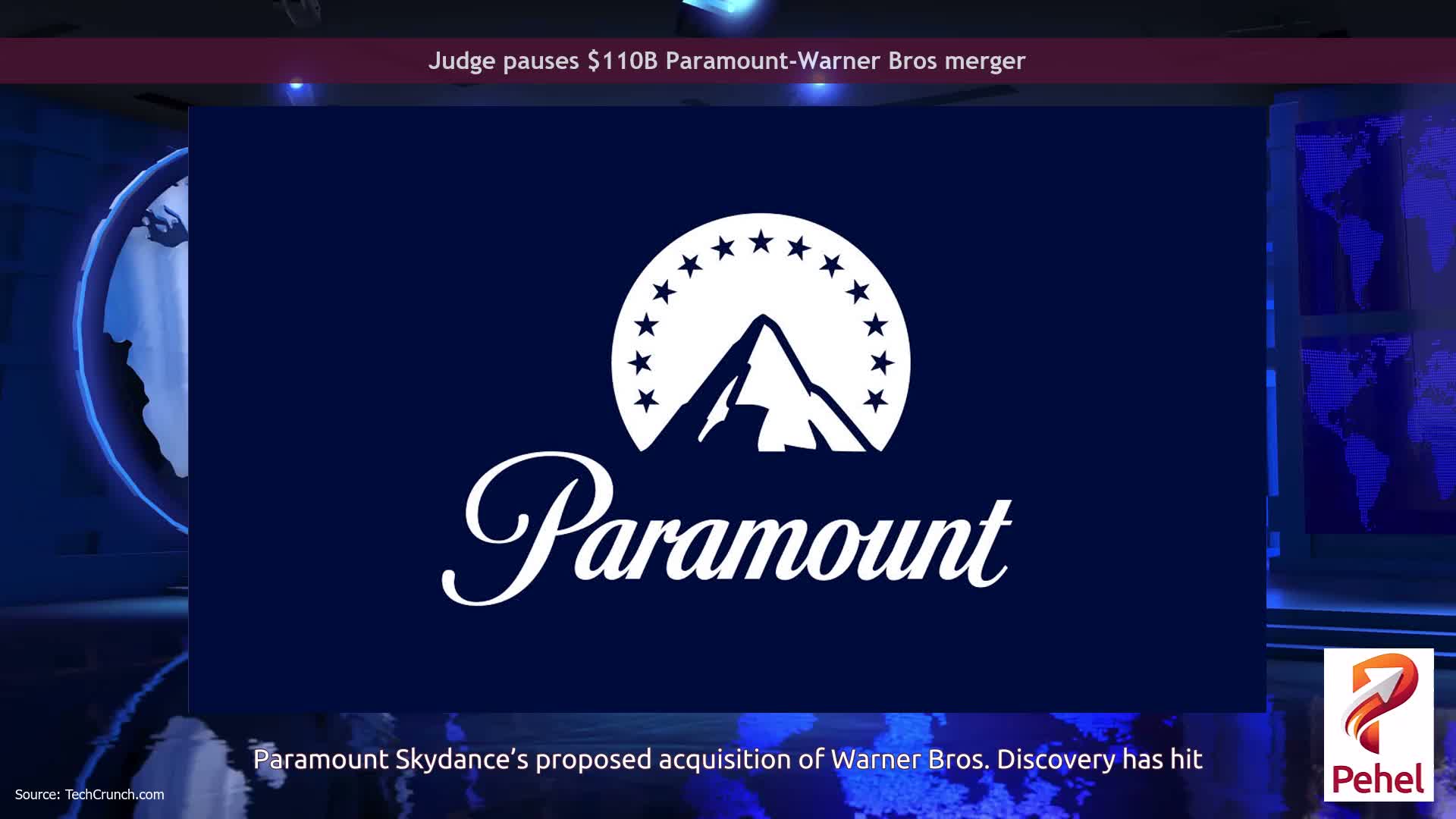 Judge pauses $110B Paramount-Warner Bros merger