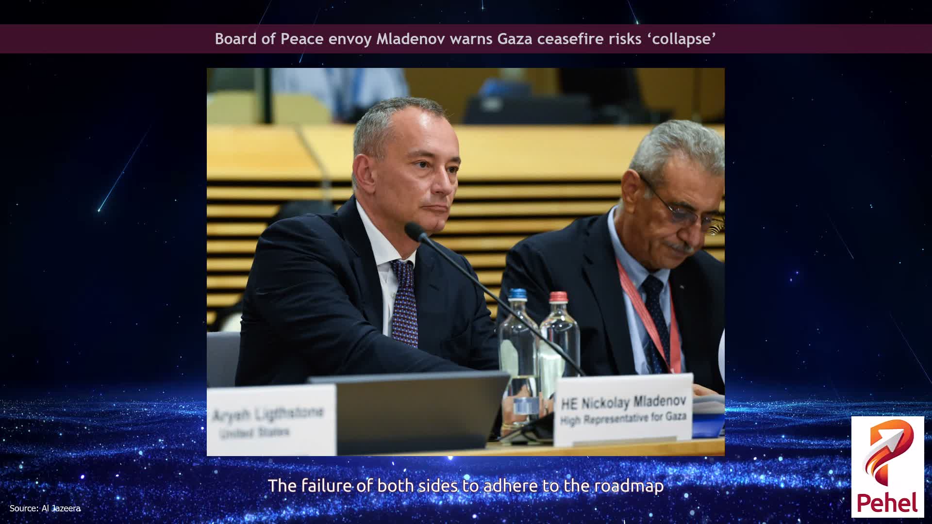 Board of Peace envoy Mladenov warns Gaza ceasefire risks ‘collapse’