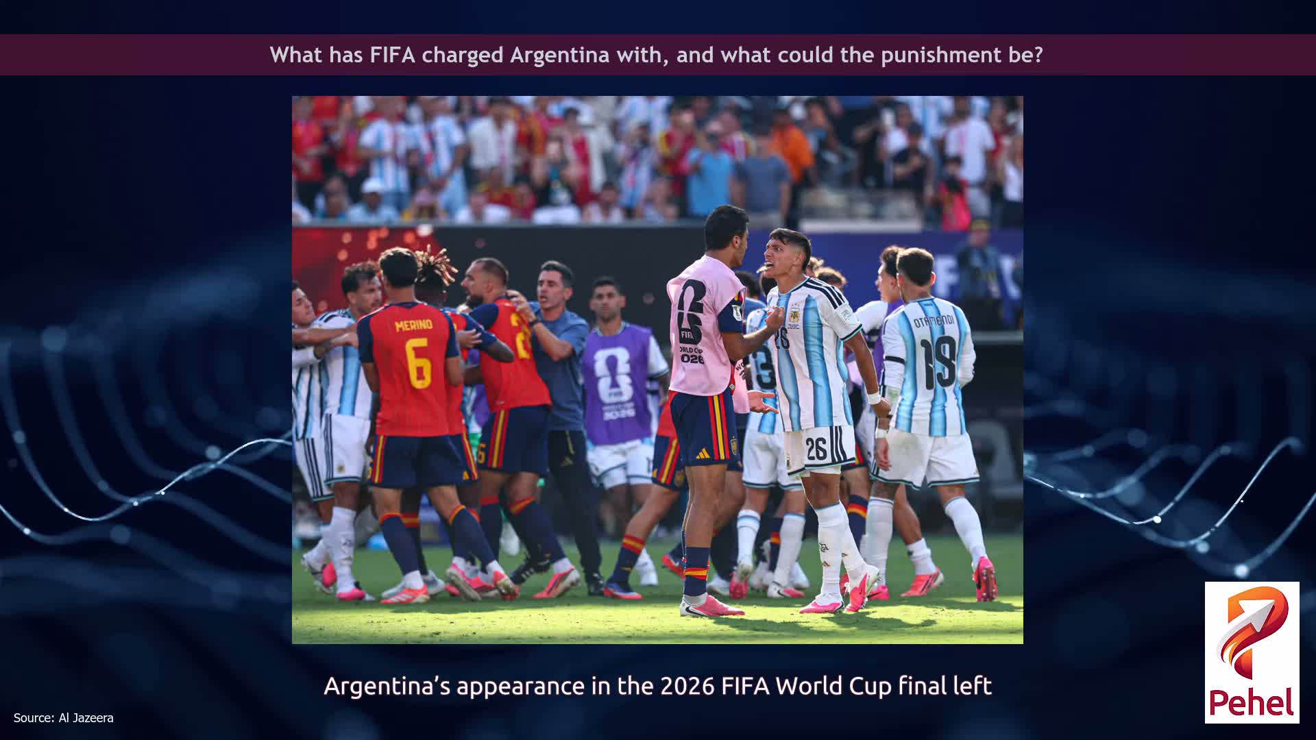 What has FIFA charged Argentina with, and what could the punishment be?