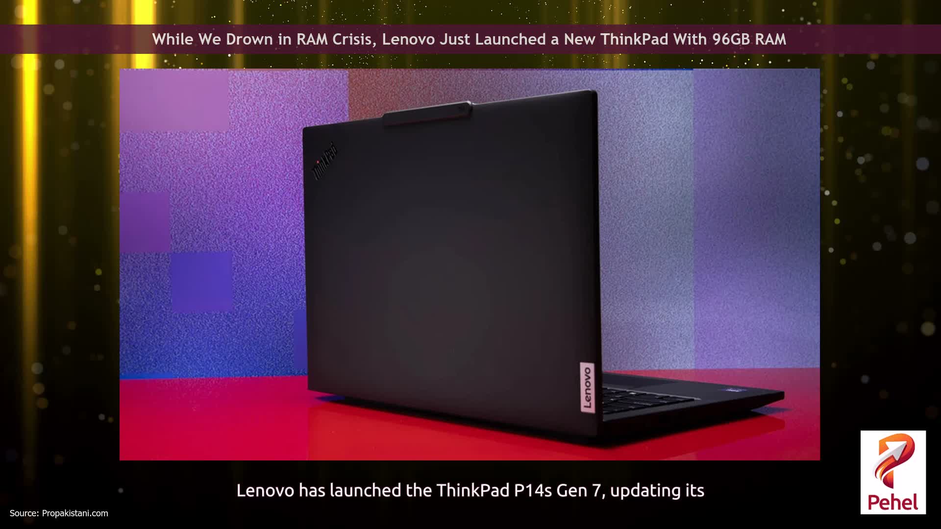 While We Drown in RAM Crisis, Lenovo Just Launched a New ThinkPad With 96GB RAM