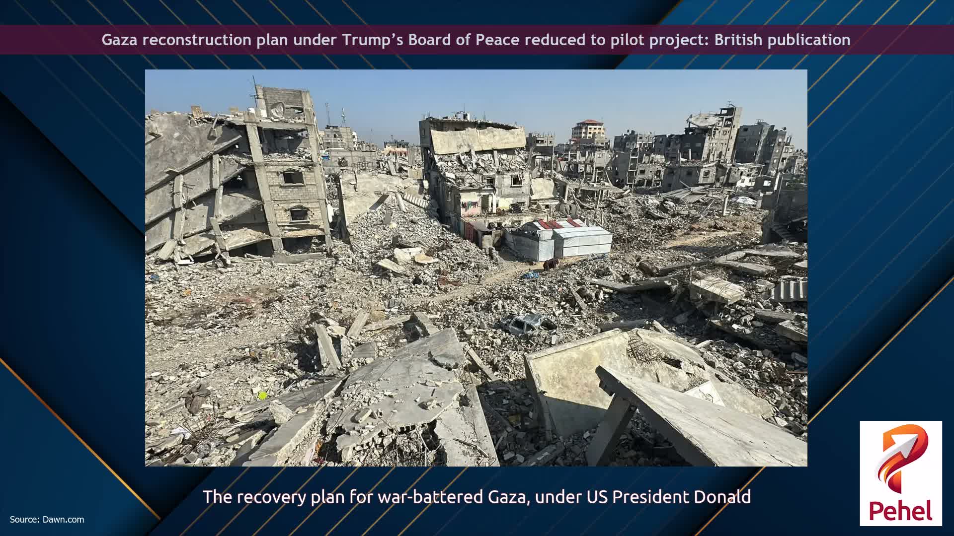 Gaza reconstruction plan under Trump’s Board of Peace reduced to pilot project: British publication