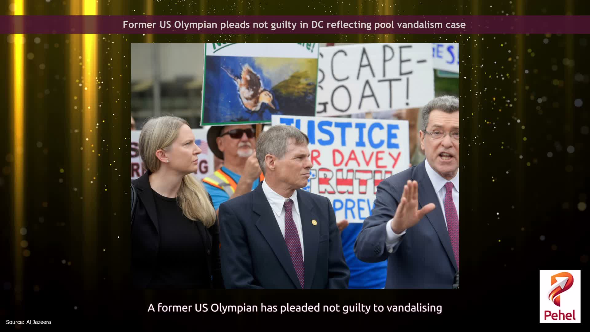 Former US Olympian pleads not guilty in DC reflecting pool vandalism case