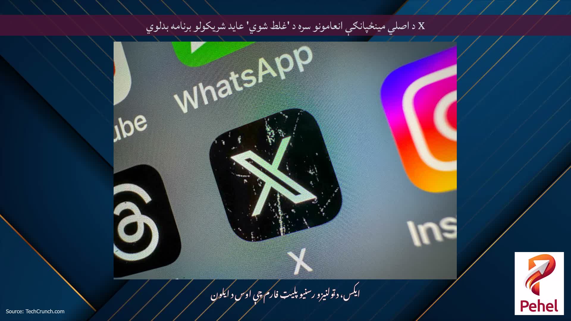 X د اصلي مینځپانګې انعامونو سره د 'غلط شوي' عاید شریکولو برنامه بدلوي