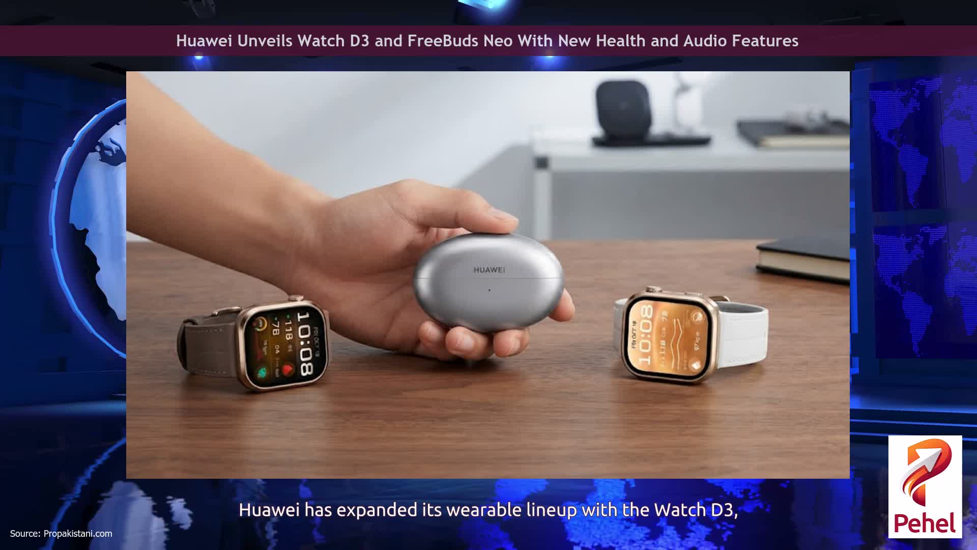 Huawei Unveils Watch D3 and FreeBuds Neo With New Health and Audio Features