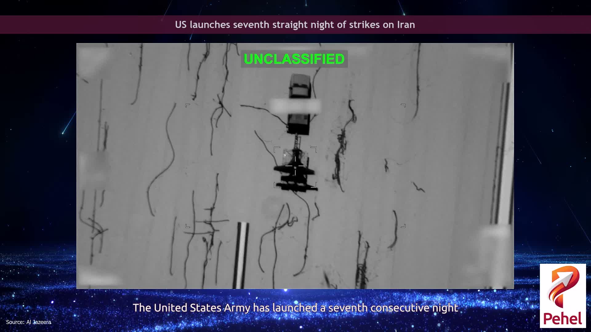 US launches seventh straight night of strikes on Iran