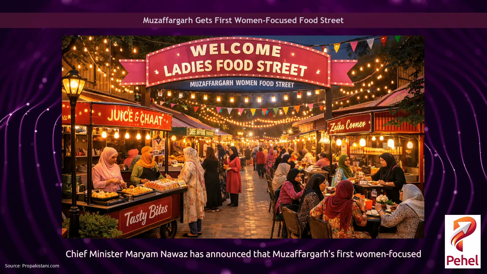 Muzaffargarh Gets First Women-Focused Food Street