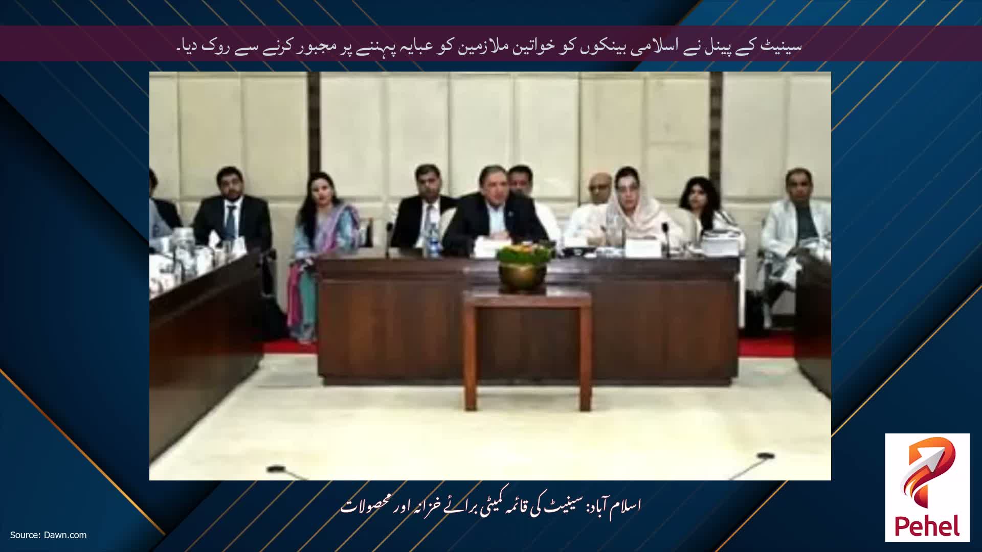 سینیٹ کے پینل نے اسلامی بینکوں کو خواتین ملازمین کو عبایہ پہننے پر مجبور کرنے سے روک دیا۔