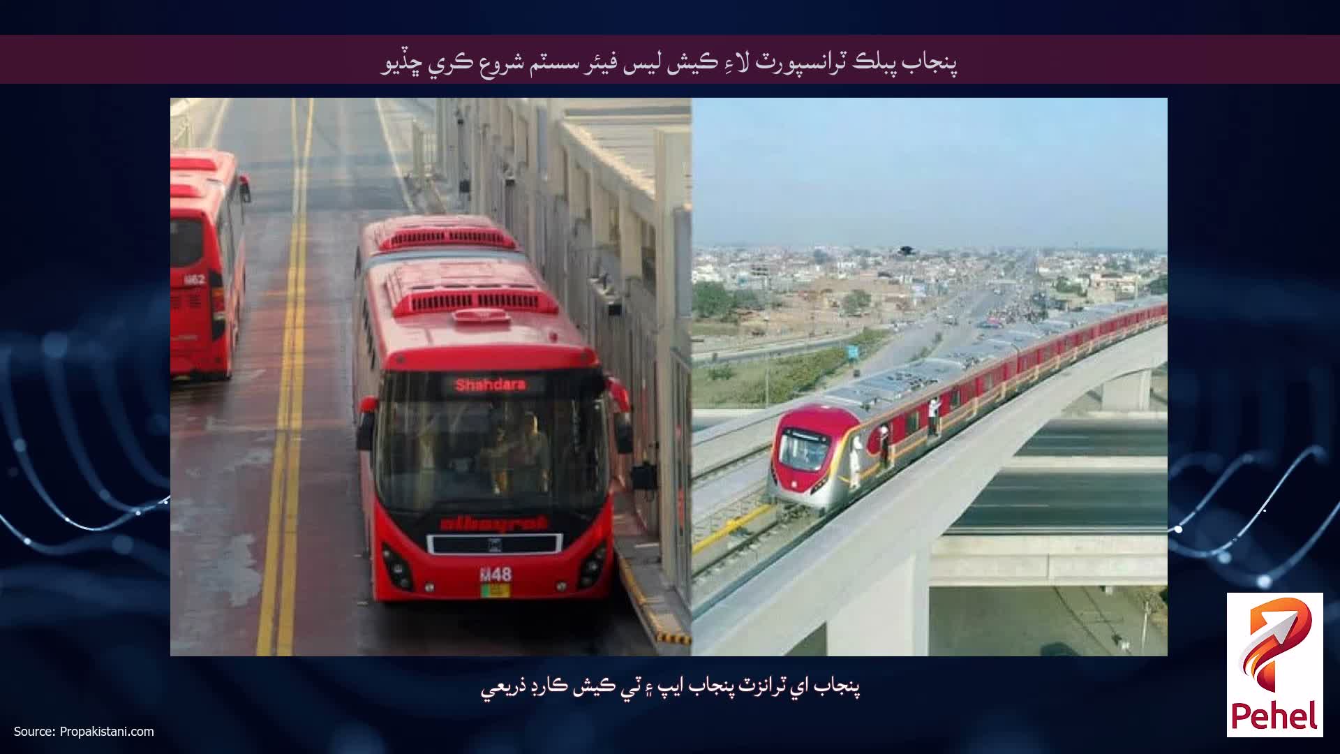 پنجاب پبلڪ ٽرانسپورٽ لاءِ ڪيش لیس فيئر سسٽم شروع ڪري ڇڏيو