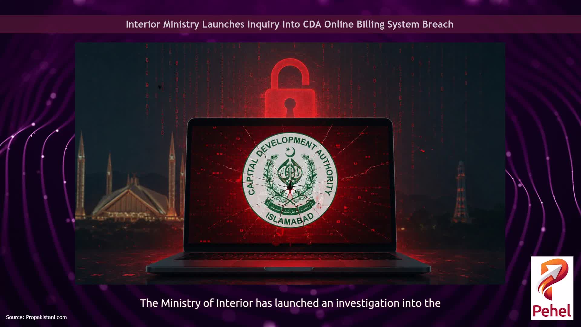 Interior Ministry Launches Inquiry Into CDA Online Billing System Breach