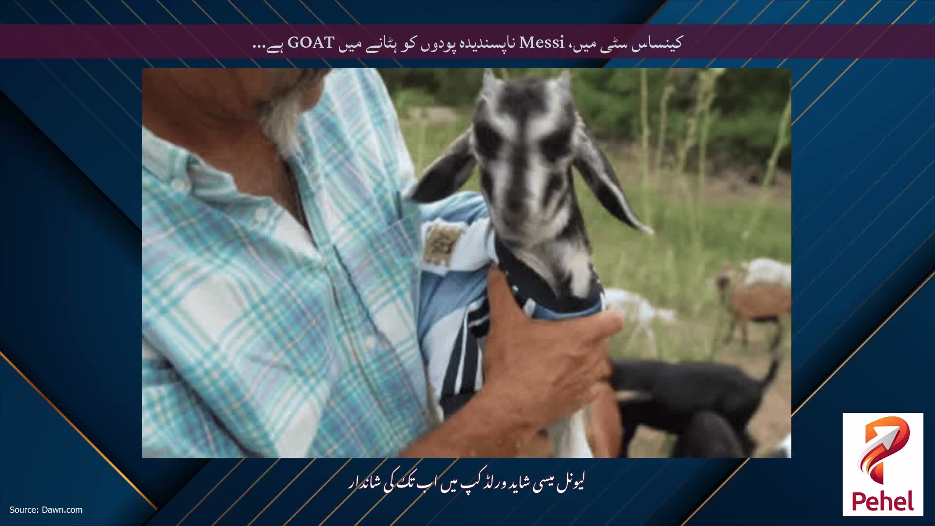 کینساس سٹی میں، Messi ناپسندیدہ پودوں کو ہٹانے میں GOAT ہے...