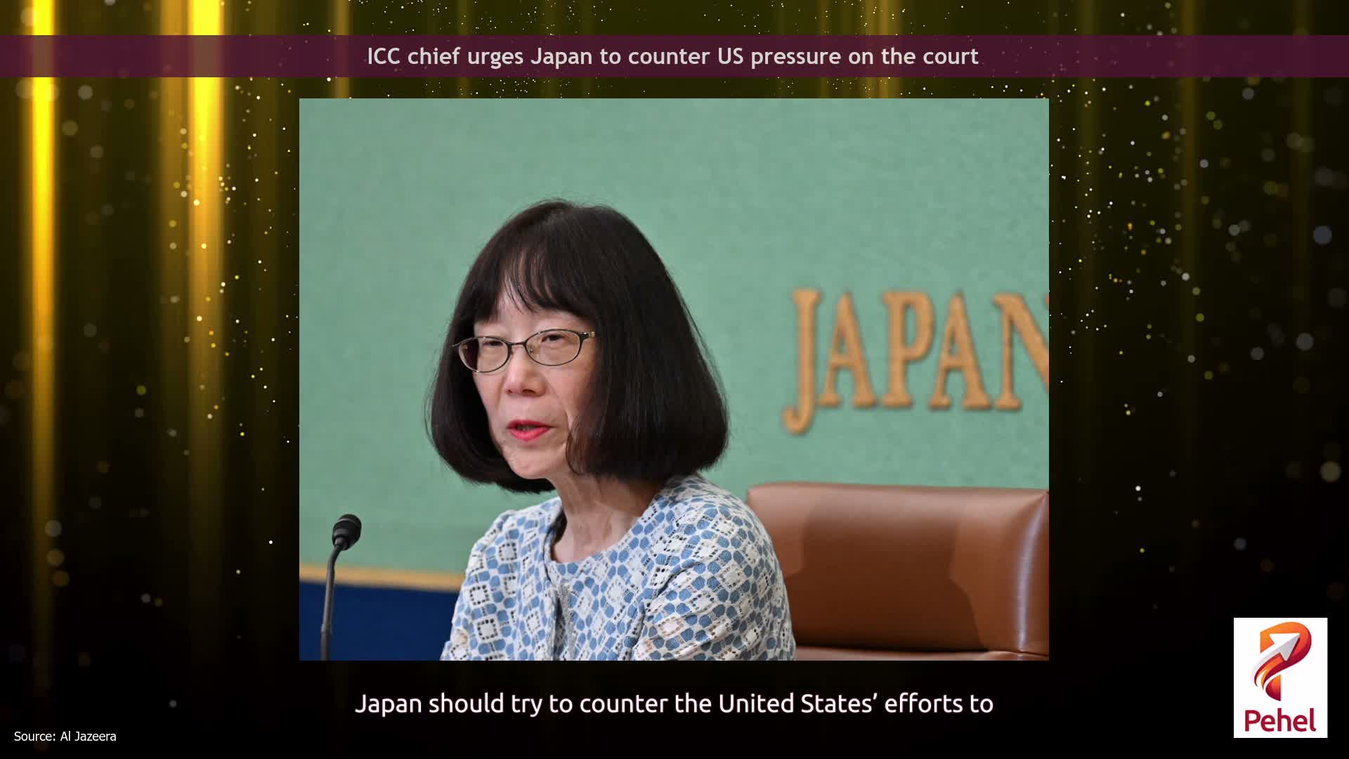 ICC chief urges Japan to counter US pressure on the court