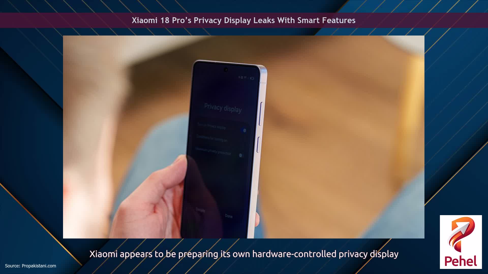 Xiaomi 18 Pro’s Privacy Display Leaks With Smart Features