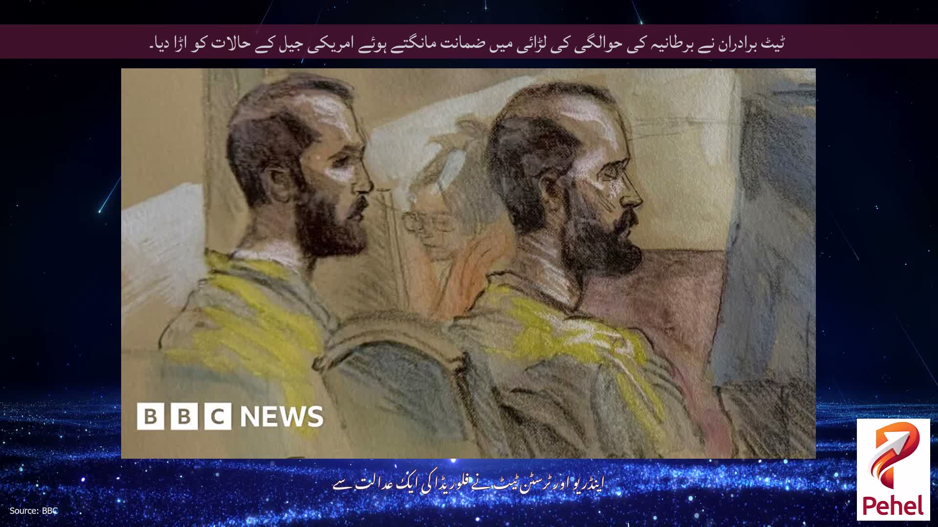 ٹیٹ برادران نے برطانیہ کی حوالگی کی لڑائی میں ضمانت مانگتے ہوئے امریکی جیل کے حالات کو اڑا دیا۔