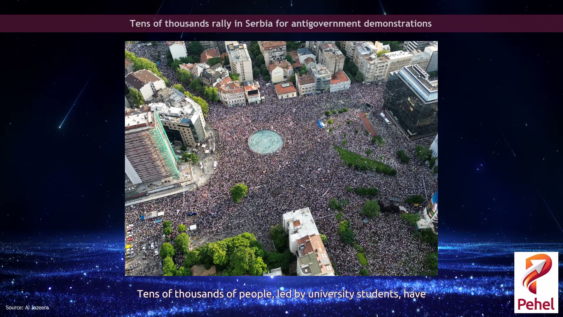 Tens of thousands rally in Serbia for antigovernment demonstrations