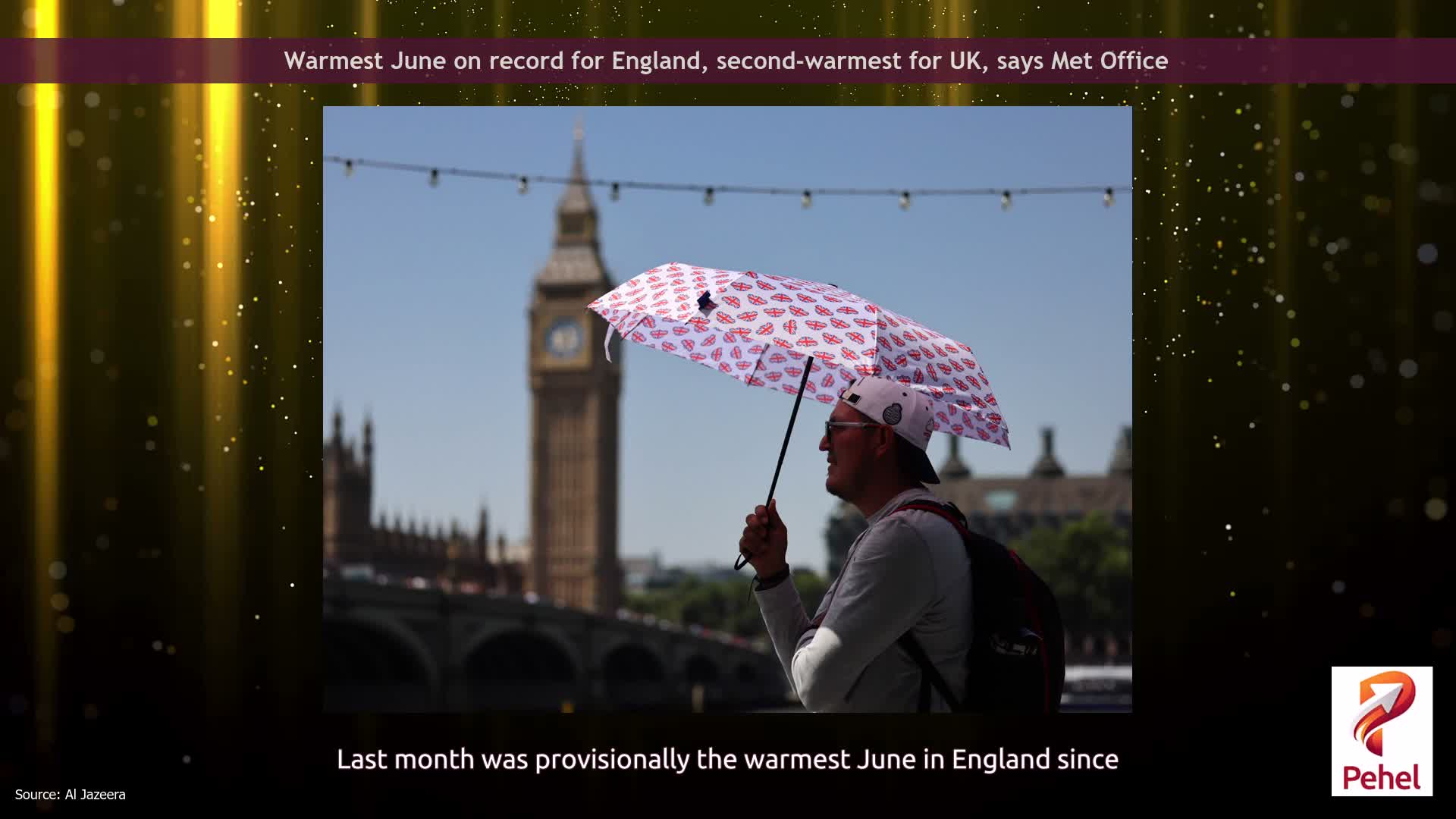 Warmest June on record for England, second-warmest for UK, says Met Office