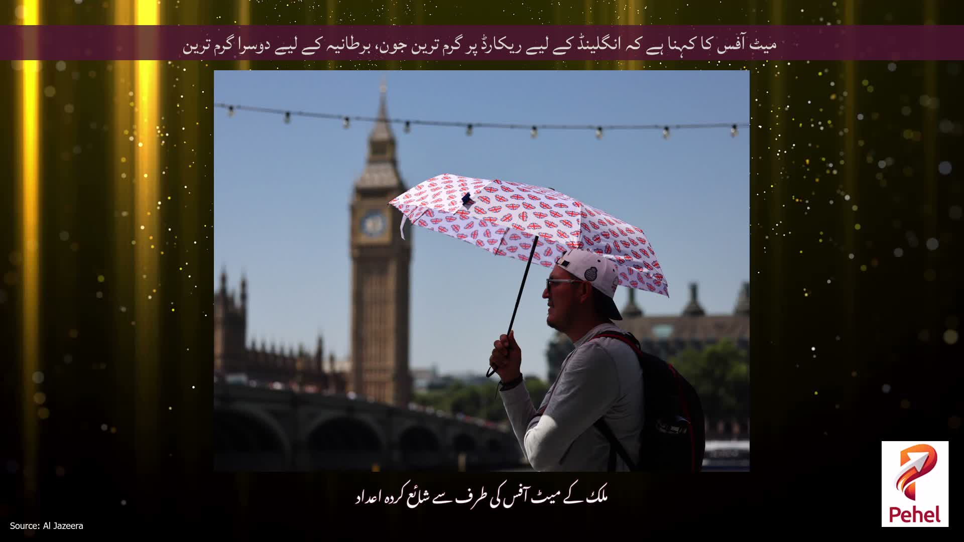 میٹ آفس کا کہنا ہے کہ انگلینڈ کے لیے ریکارڈ پر گرم ترین جون، برطانیہ کے لیے دوسرا گرم ترین