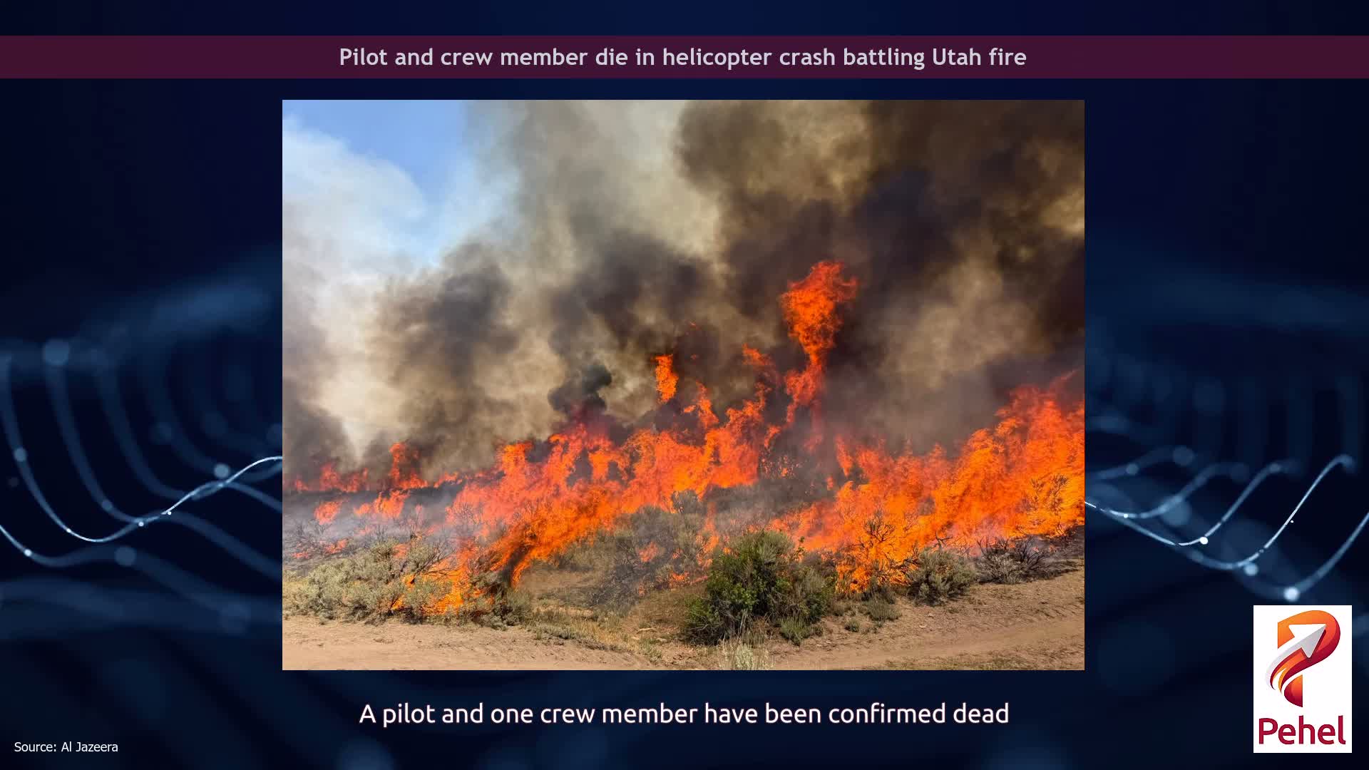 Pilot and crew member die in helicopter crash battling Utah fire