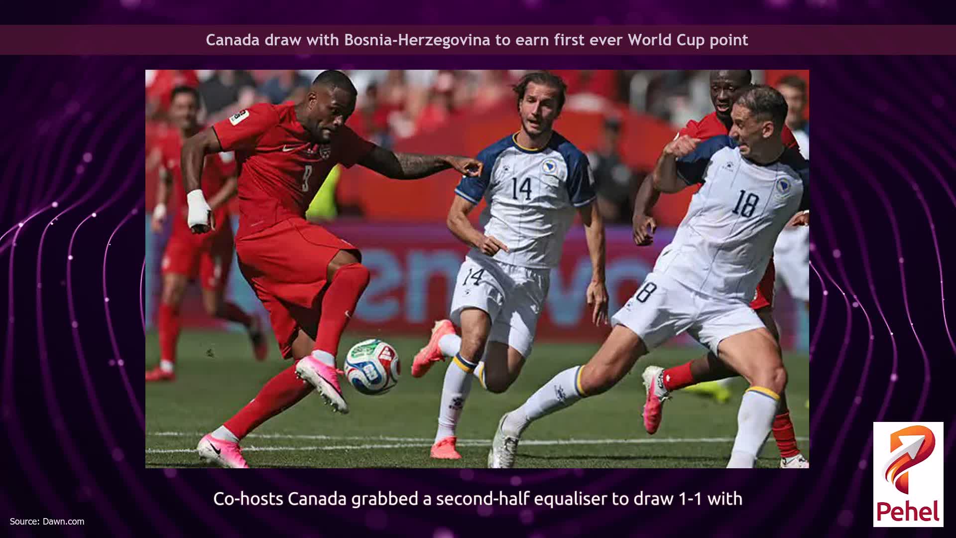 Canada draw with Bosnia-Herzegovina to earn first ever World Cup point