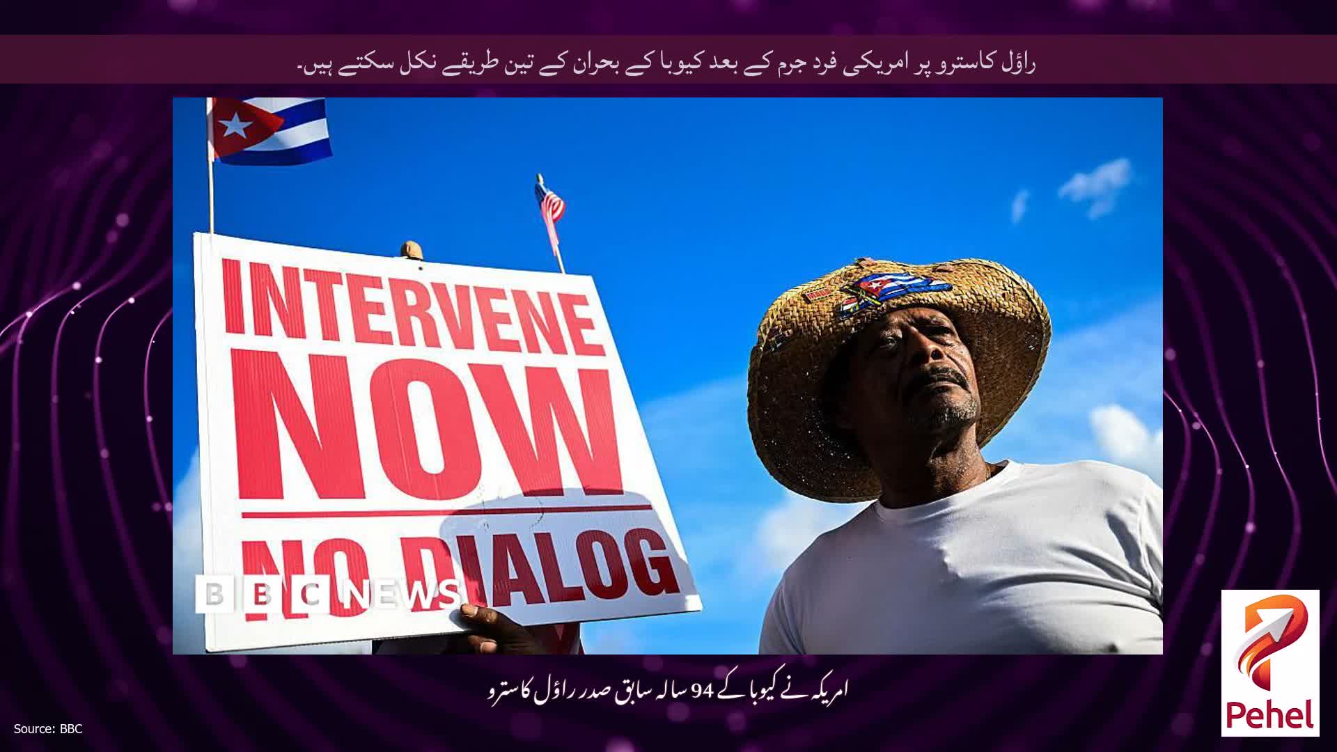 راؤل کاسترو پر امریکی فرد جرم کے بعد کیوبا کے بحران کے تین طریقے نکل سکتے ہیں۔