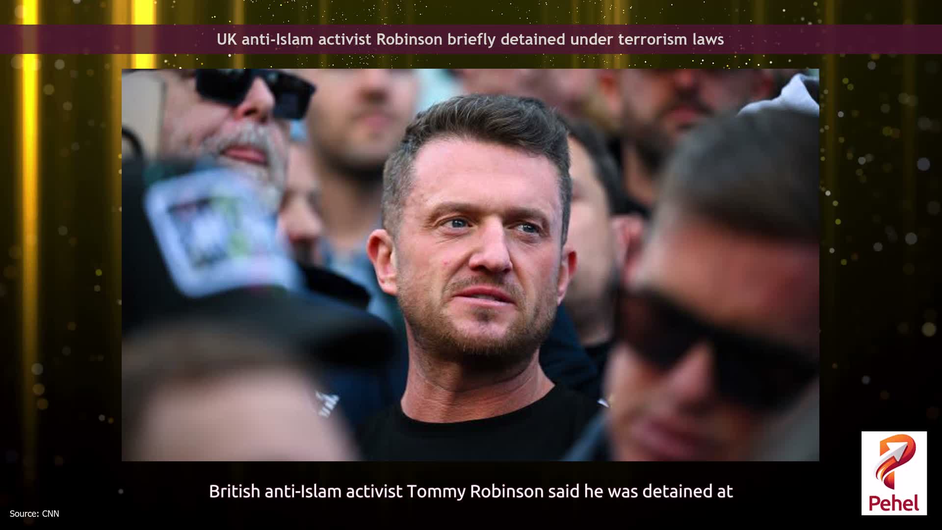 UK anti-Islam activist Robinson briefly detained under terrorism laws