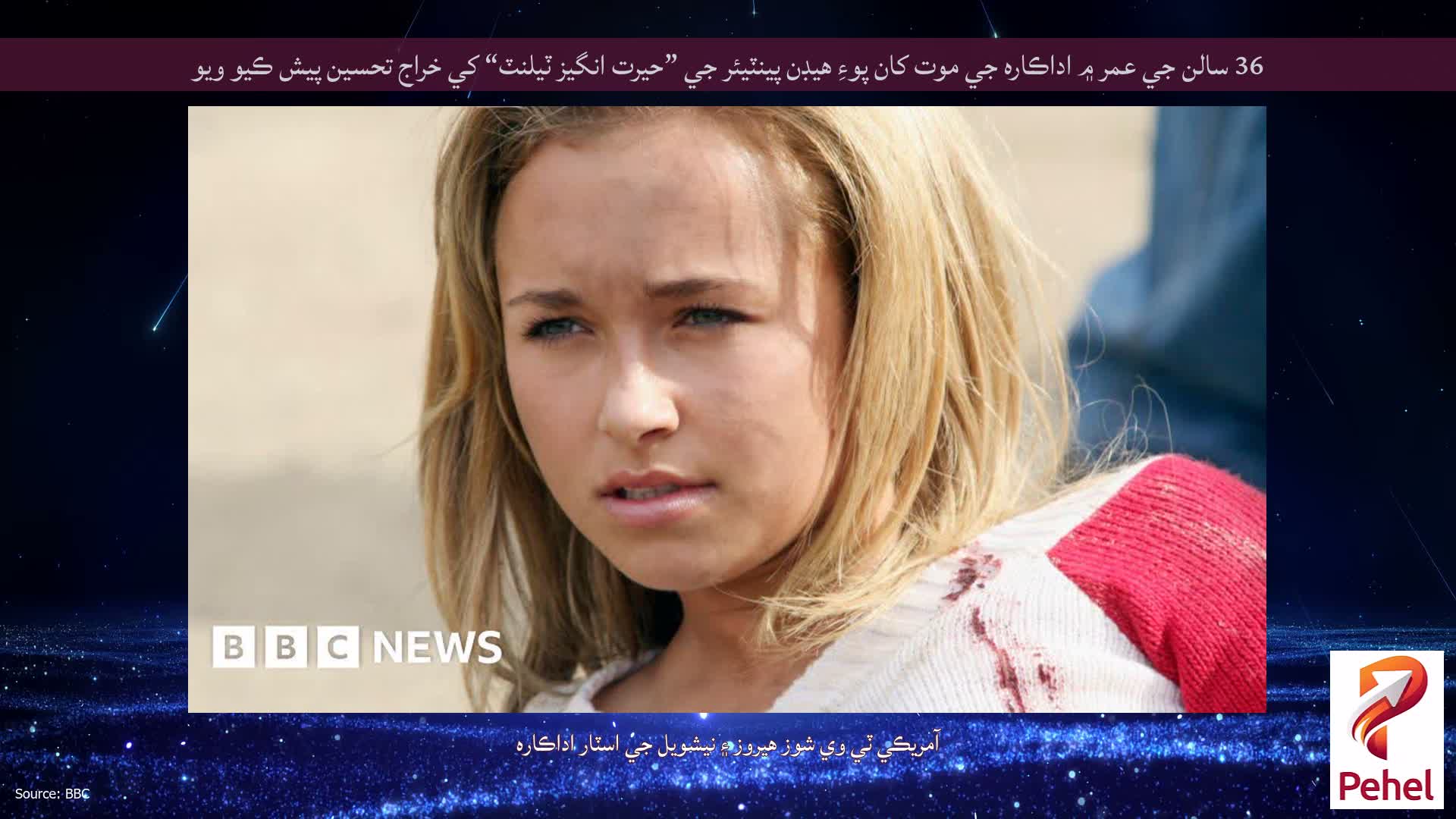 36 سالن جي عمر ۾ اداڪاره جي موت کان پوءِ هيڊن پينٽيئر جي ”حيرت انگیز ٽيلنٽ“ کي خراج تحسين پيش ڪيو ويو