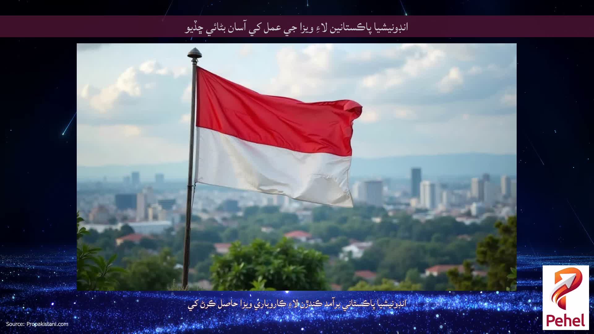انڊونيشيا پاڪستانين لاءِ ويزا جي عمل کي آسان بڻائي ڇڏيو