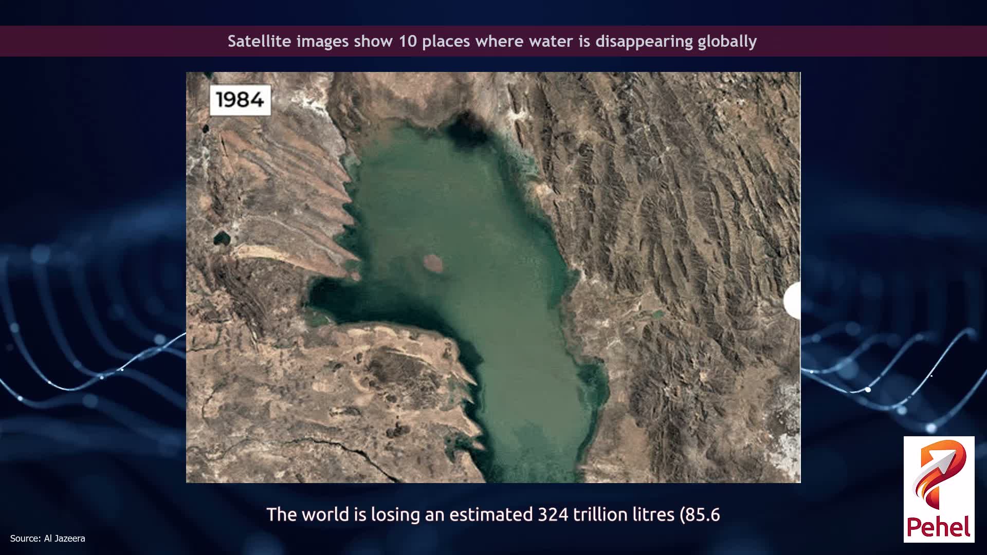 Satellite images show 10 places where water is disappearing globally