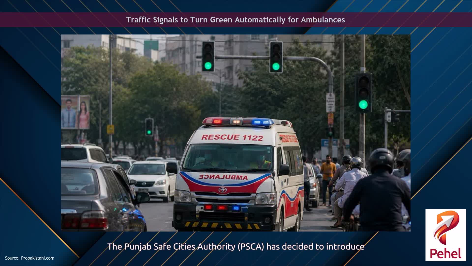 Traffic Signals to Turn Green Automatically for Ambulances