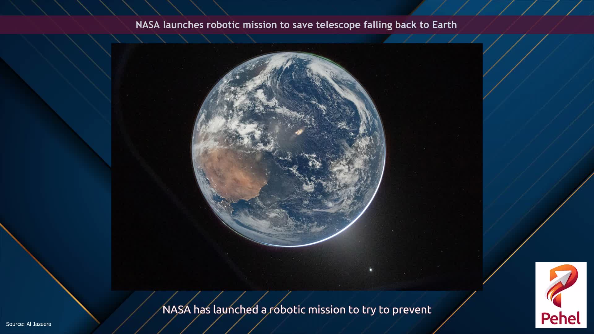 NASA launches robotic mission to save telescope falling back to Earth