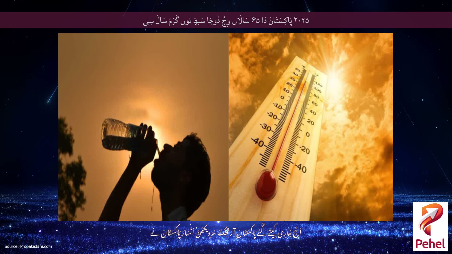 ۲۰۲۵ پَاکِسَتَانَ دَا ۶۵ سَالَاں وِچَّ دُوجَا سَبھَ توں گَرَمَ سَالَ سِی