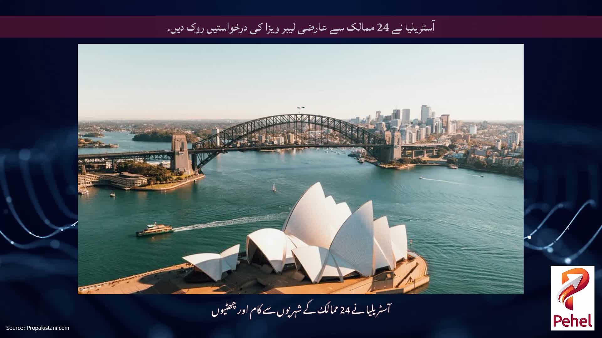 آسٹریلیا نے 24 ممالک سے عارضی لیبر ویزا کی درخواستیں روک دیں۔