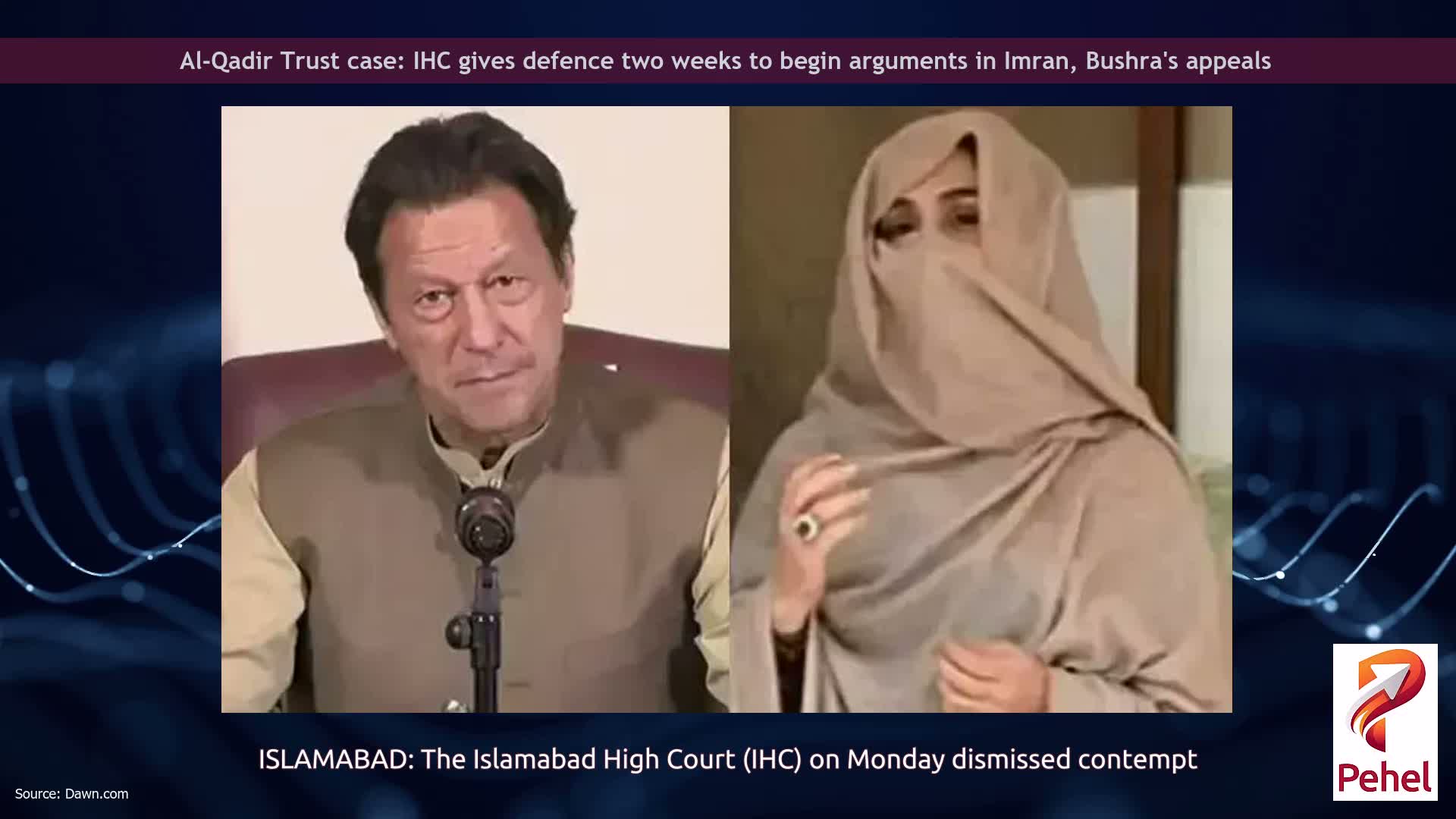 Al-Qadir Trust case: IHC gives defence two weeks to begin arguments in Imran, Bushra's appeals