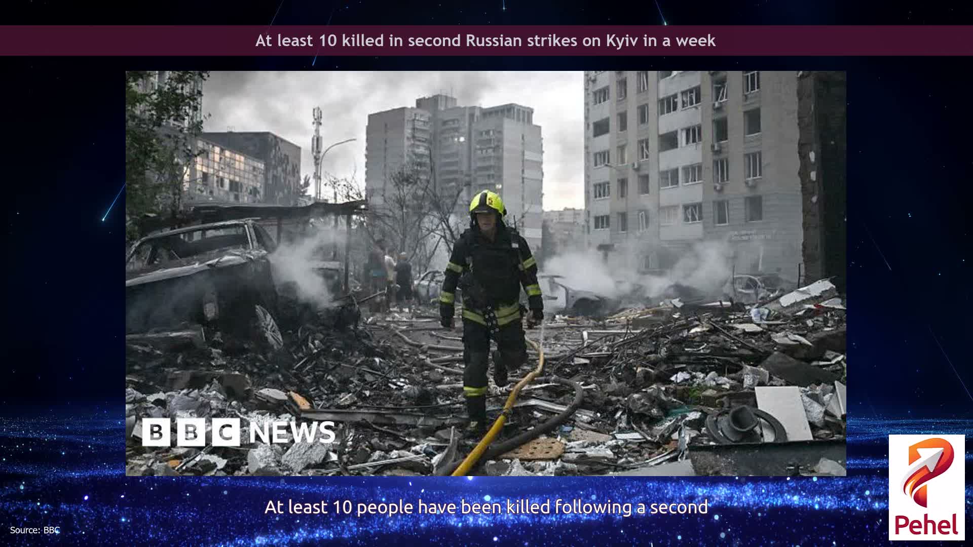 At least 10 killed in second Russian strikes on Kyiv in a week