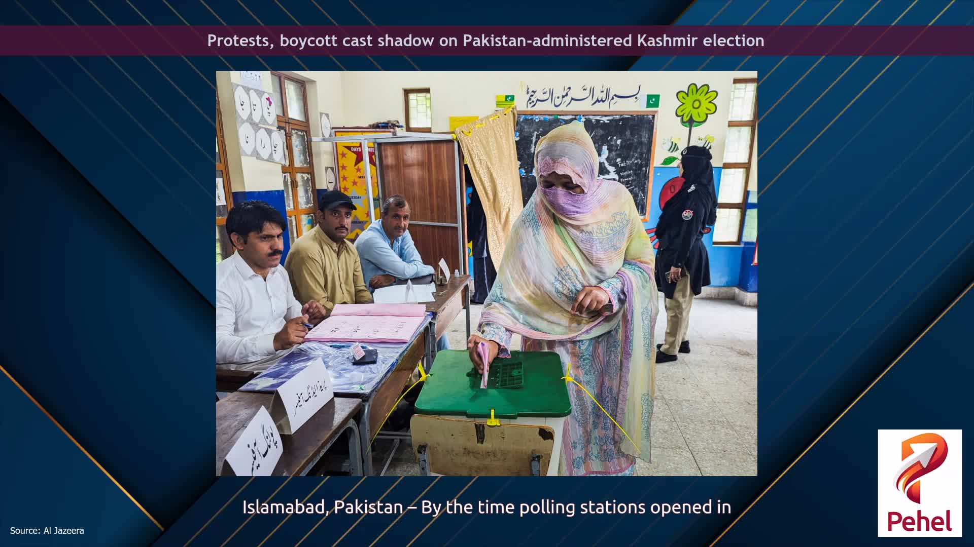 Protests, boycott cast shadow on Pakistan-administered Kashmir election
